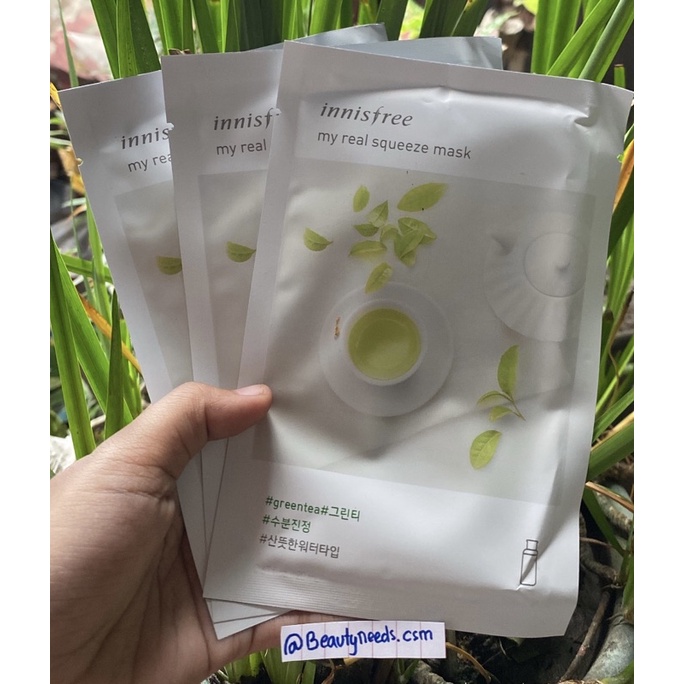 Innisfree sheet mask green tea masker wajah green tea
