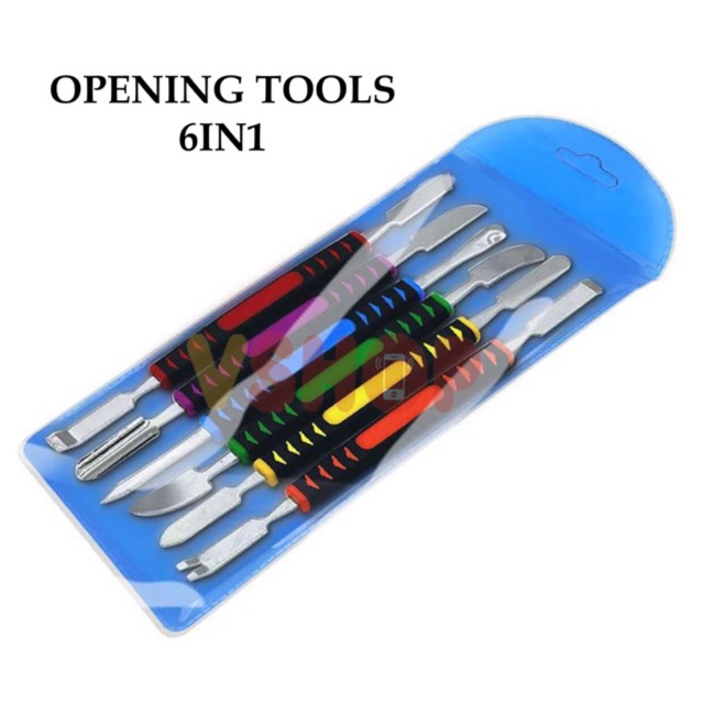 Alat Pembuka Casing Handphone Pembuka Frame Lcd Opening Tools Set 6in1