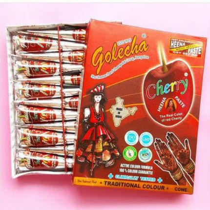 golecha cherry henna paste [ chery ] bpom isi 12