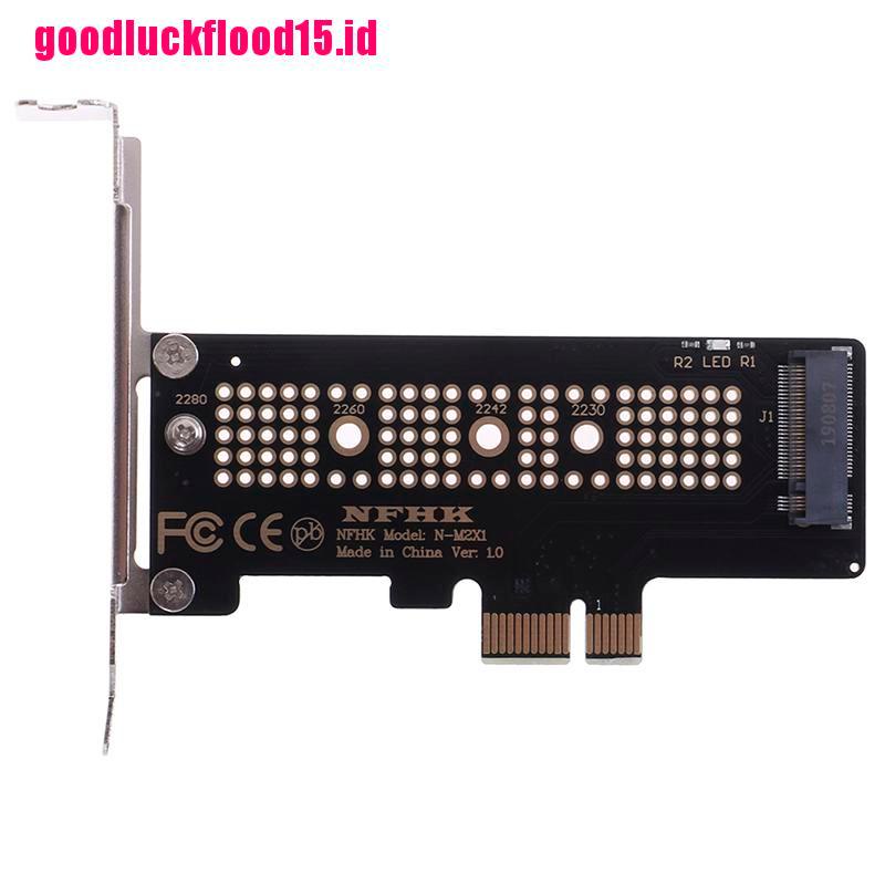 {LUCKID}NVMe PCIe M.2 NGFF SSD to PCIe x1 adapter card PCIe x1 to M.2 card with bracket