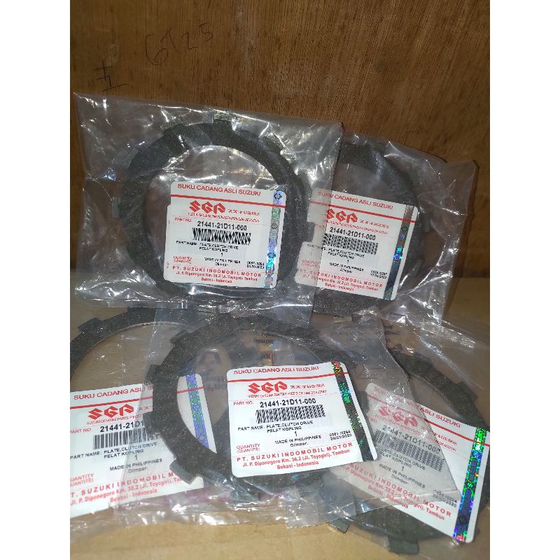 Kampas Kopling Set Ori Suzuki Satria 6 Speed LSCM Hiu Malaysia 21441-21D11-000