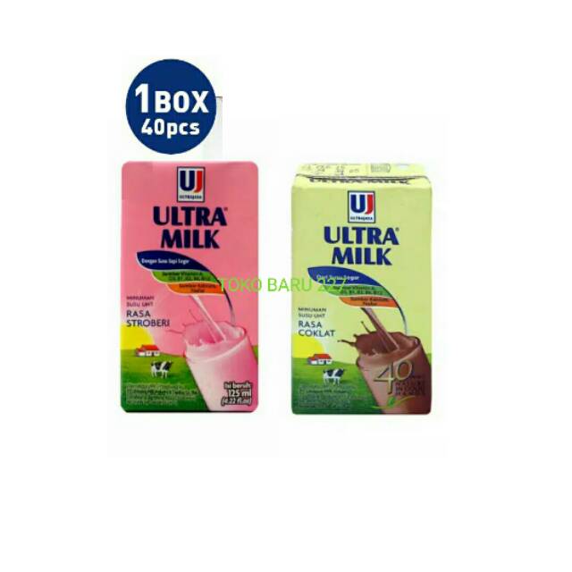 Susu Ultra Milk UHT 125ml (1dus = 40pc) (Gojek Only)