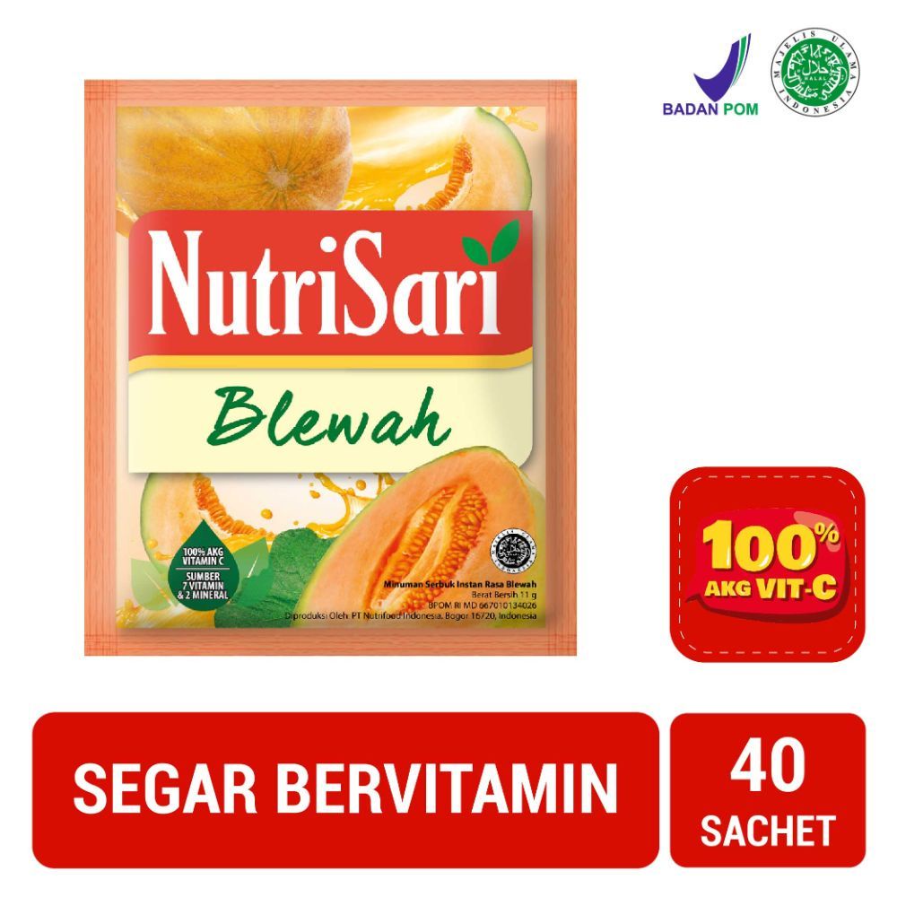 

NutriSari Blewah 40 sachet - Minuman Buah Vitamin C