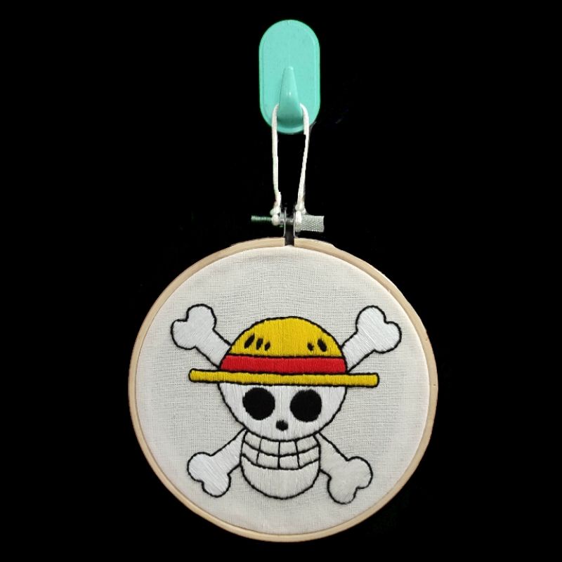 [HOME MADE] Hiasan Sulam One Piece/Sulaman/Sulaman One Piece/Hiasan dinding