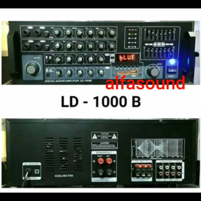 Power Amplifier Bluetooth LAD LD 1000B Ampli Mixer LD1000B 1000 B