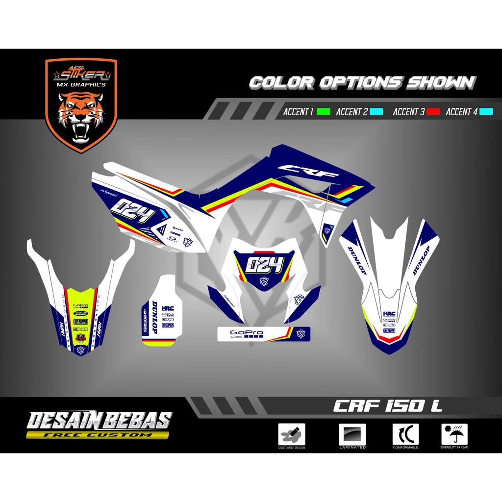 DECAL CRF 150 L / CRF 230 / CRF 250