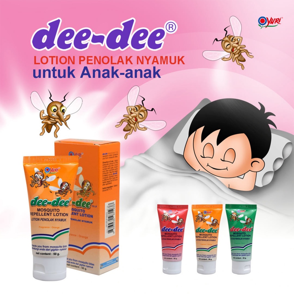 Dee-Dee Penolak Nyamuk Anak Straw,Org,Guava 50gr