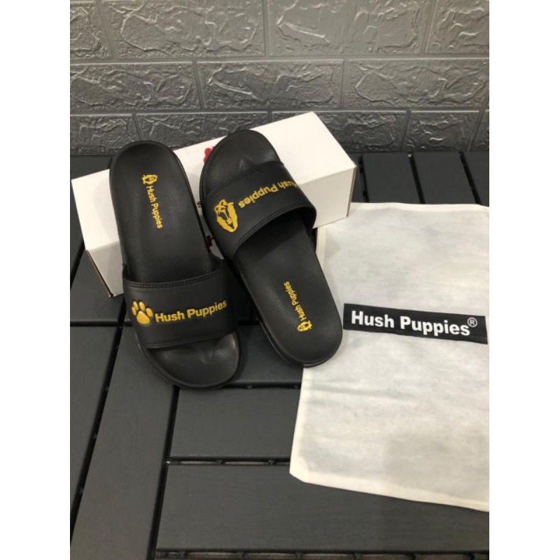 Sandal Hush Puppies Varsity Black Gold