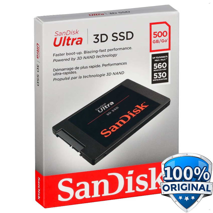 SanDisk Ultra 3D SSD 500GB SATA 2,5inch