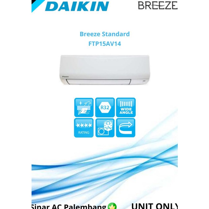 AC Daikin 1/2 PK Breeze Standard Freon R32