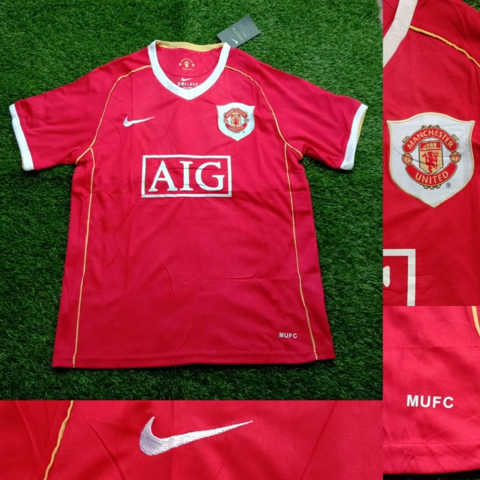 Jersey Man Utd MU Manchester united AIG 2006 2007 06 07 - M