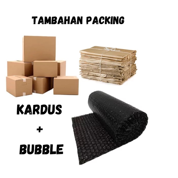 

TAMBAHAN PACKING (KARDUS + BUBBLE WRAP) - Agar Lebih Aman