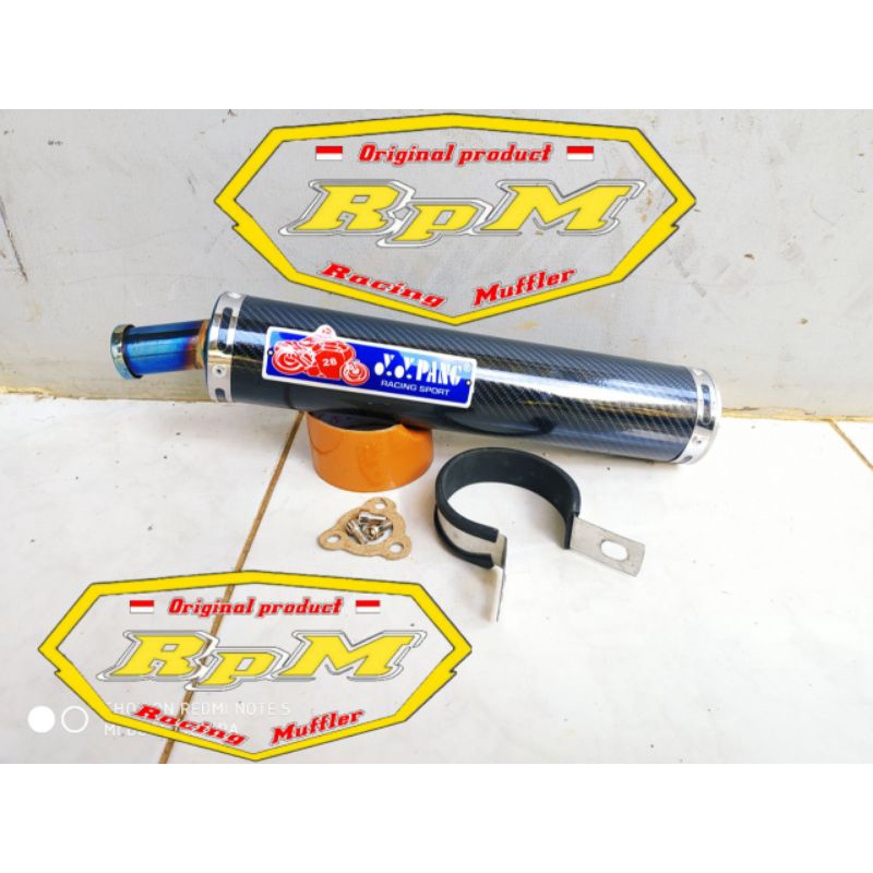 Silincer Knalpot YY PANG Carbon RXZ RGR 150 RX 135 Ninja R RR SS KRR 150 Y125Z