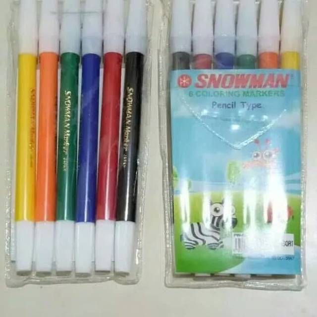 

Spidol Snowman Marker Set 6 Warna