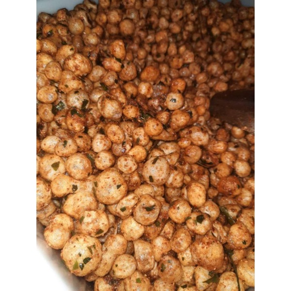 

Endog Lewo Emplod Balado daun jeruk 5 kg/cimol kering pedas