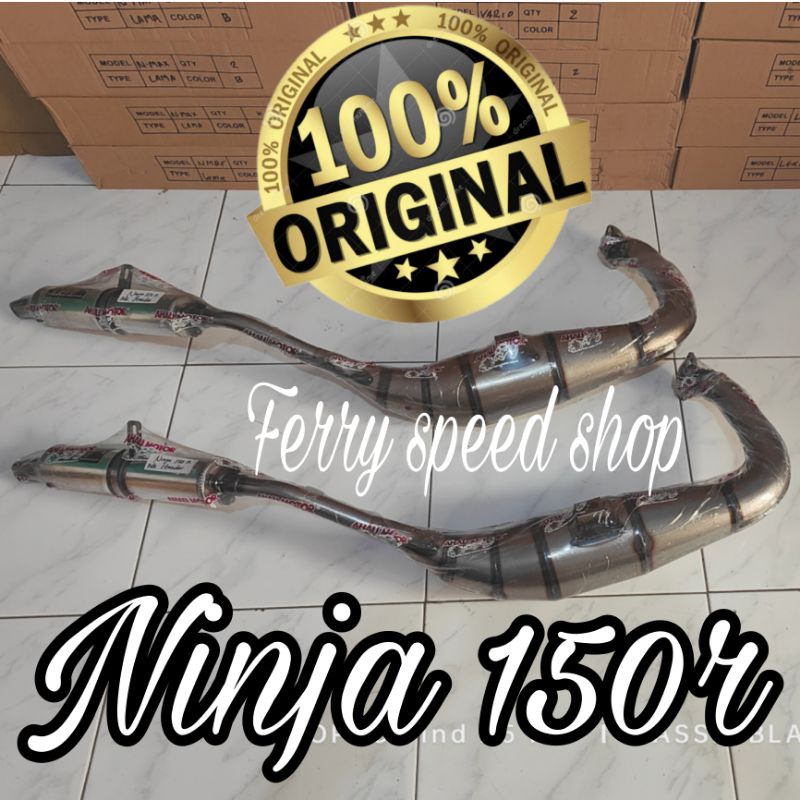 Knalpot ahau Ninja 150r Ninja 150rr / Knalpot  ahau model pdk Ninja 150 R Ninja 150 RR / Knalpot Nin
