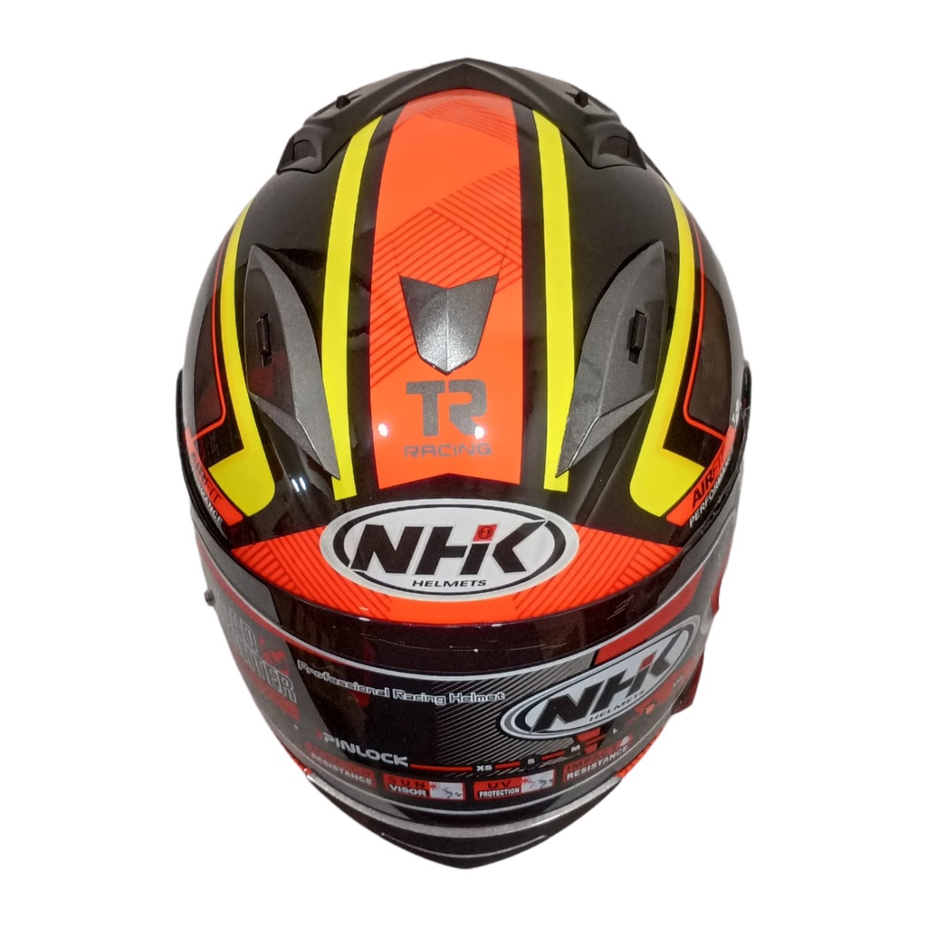 HELM FULL FACE NHK MOTIF RACE PRO FROTON BLACK ORANGE