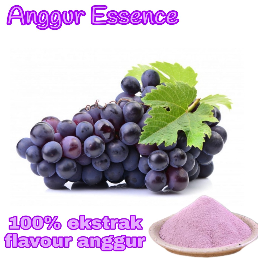 

Bubuk Essence Anggur 500 gram, Jual Bubuk Essence Anggur grape Powder Murah Halal Good Aroma