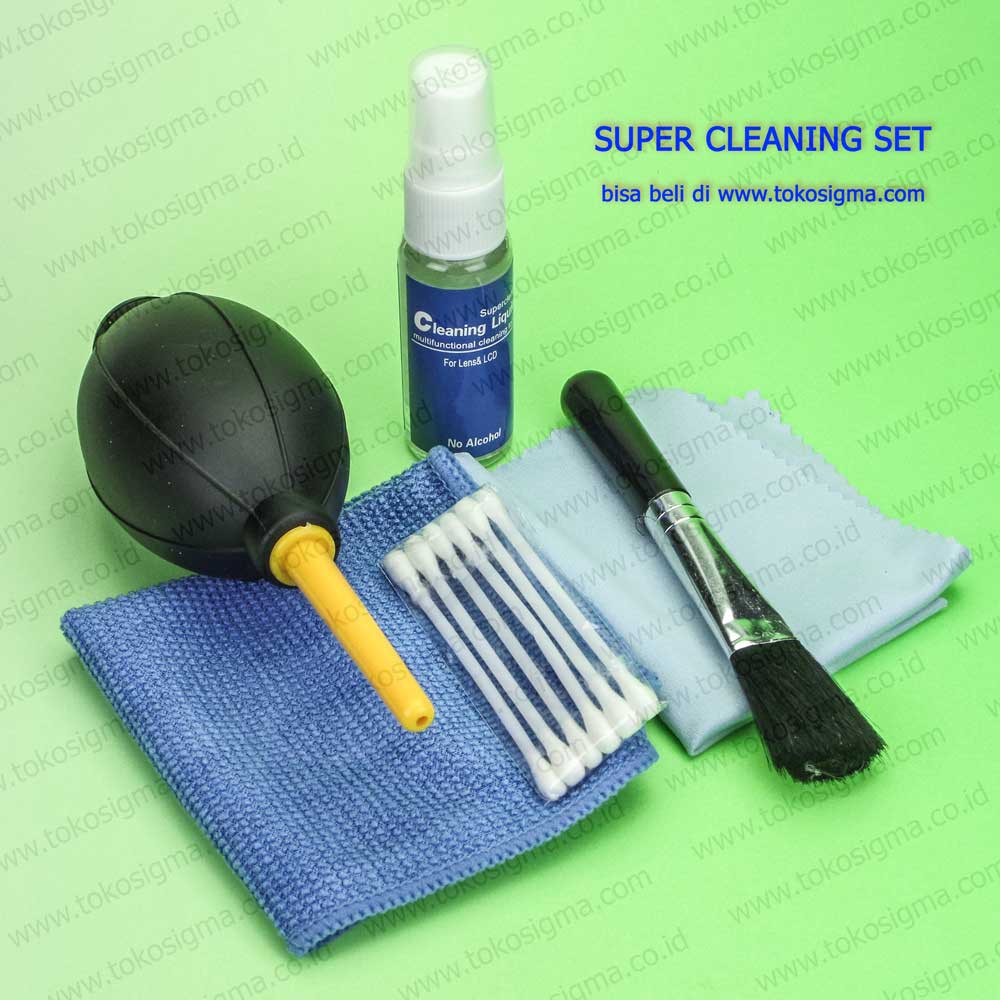 SUPER CLEANING SET KIT CAMERA LAPTOP MONITOR FOTOCOPY WITH HAND PUMP