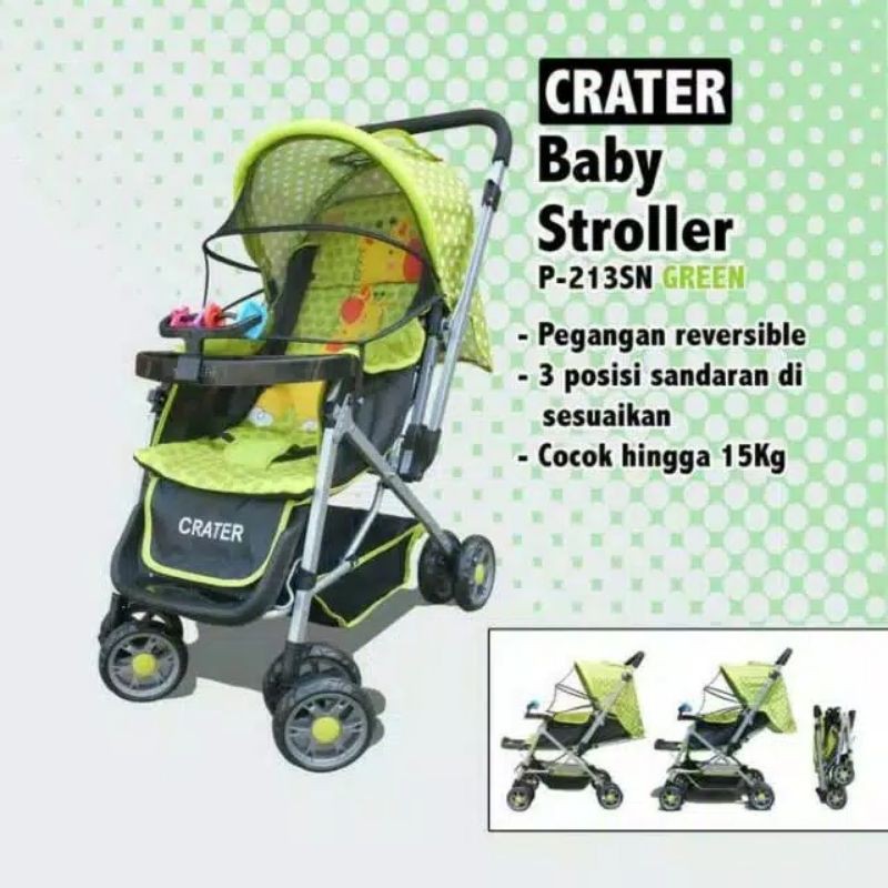 Kereta Dorong Bayi Stroller Crater 2113 New Model