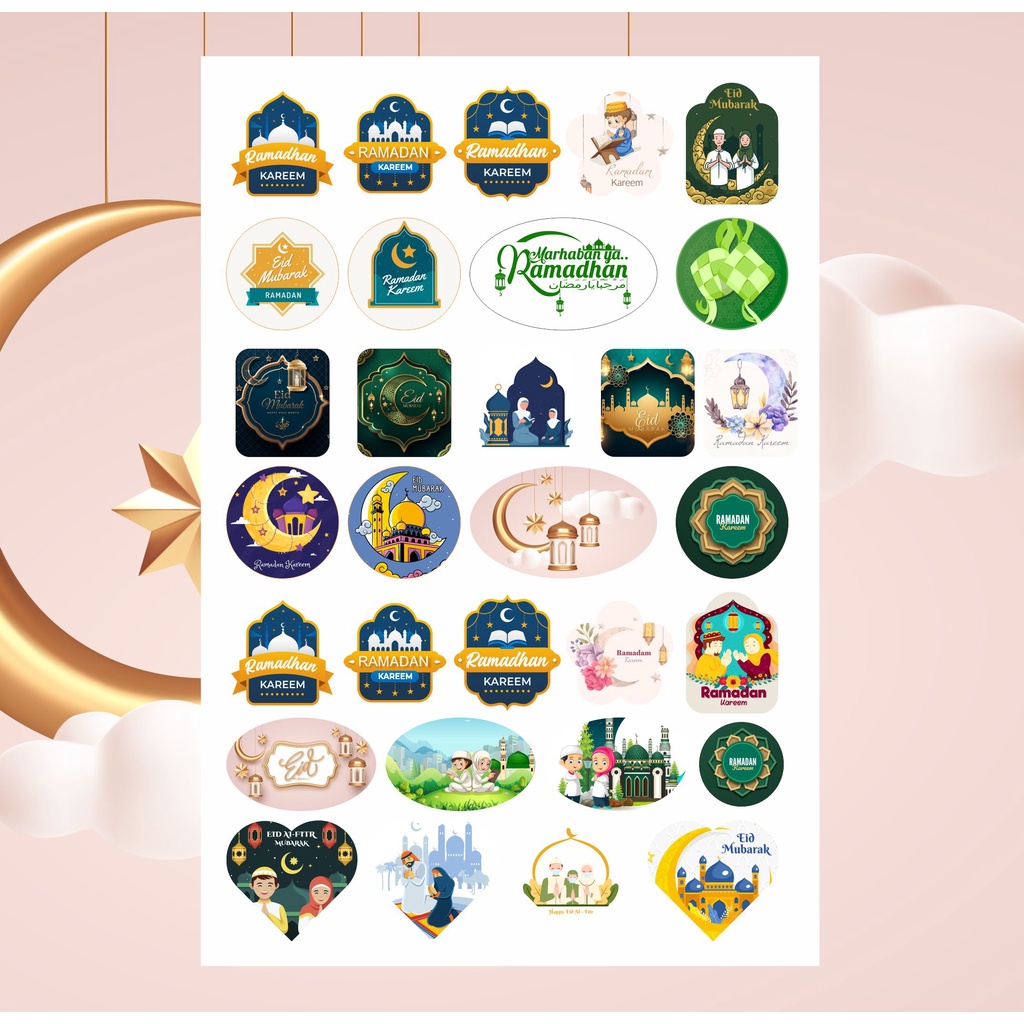 

Stiker Ramadhan / Lebaran / Cutting Pola Custom Desain