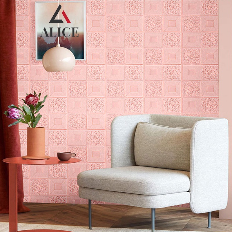 1 Wallpaper Dinding Foam 3D /Walpaper Stiker Dekorasi Dinding Kamar Murah Wallfoam High Quality 70X70CM-7