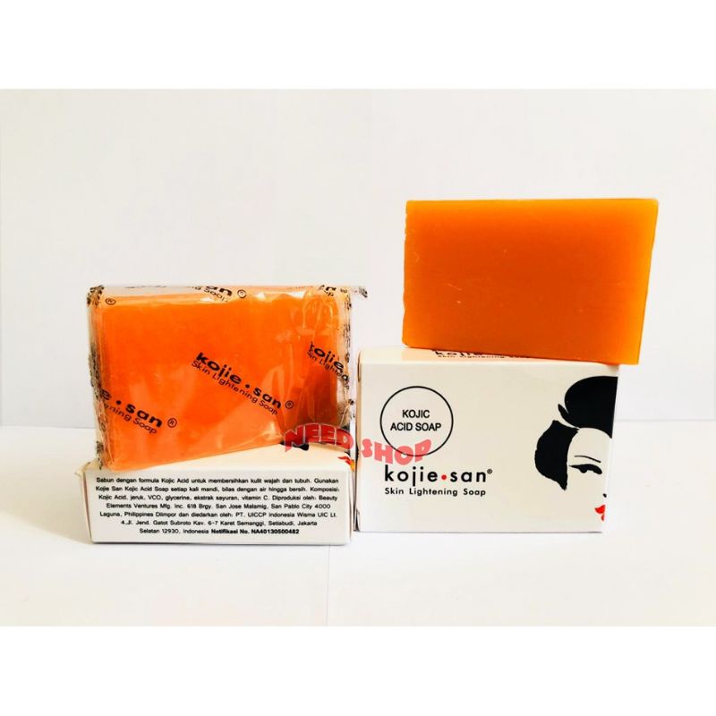 65 GRAM SABUN KOJIE SAN - KOJIC ACID SOAP SKIN LIGHTENING ORIGINAL BPOM BPOM NA : 40130500482