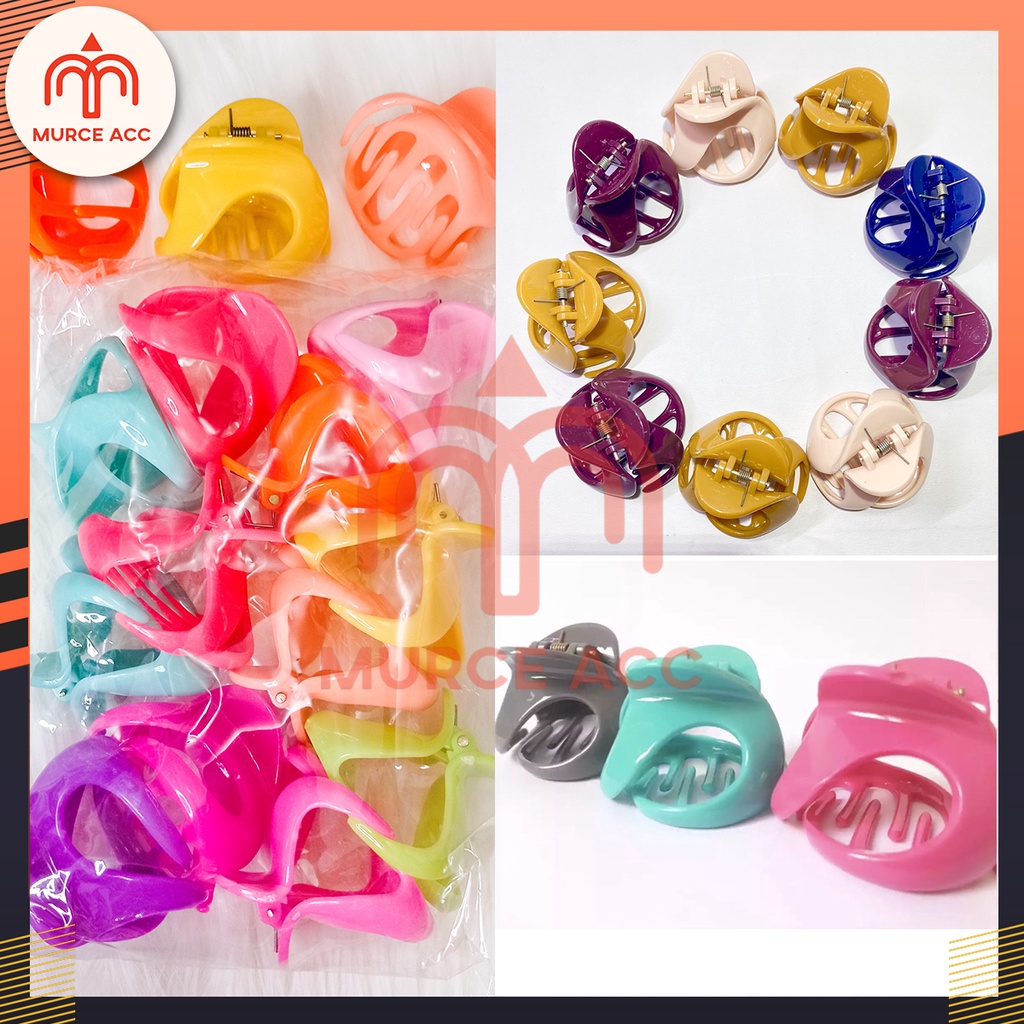 (12 Pcs) Jepit Rambut Jedai Salon Unik Model Korea 1 Lusin Harga Grosir