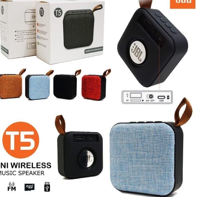 Terkeren [TERMURAH] SPEAKER BLUETOOTH WIRELESS T5 / SPEAKER T5 SUPER BASS / SPEAKER BLUETOOTH MINI T