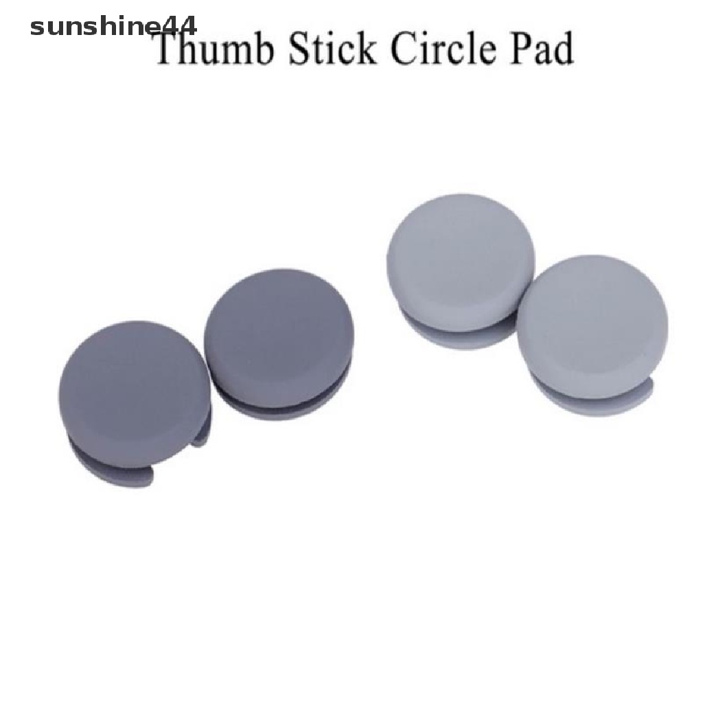 Sunshine 2pcs Cap Thumbstick Joystick Pengganti Warna Abu-Abu Untuk 2DS 3DS 3DS XL