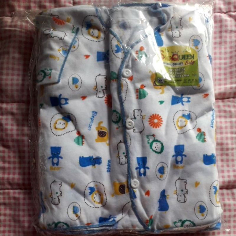 SNI 3 pcs Baju Pendek Bayi Motif Baju Bayi Perlengkapan Bayi Newborn q