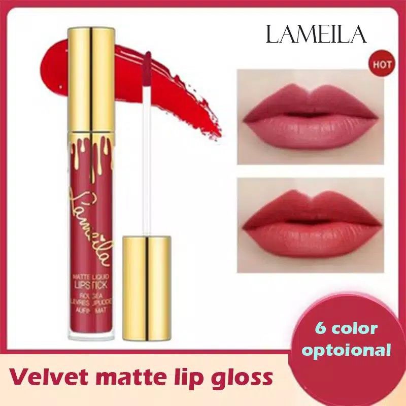 Lipstik Lamelia 6 Warna - Matte Cair Tahan Lama