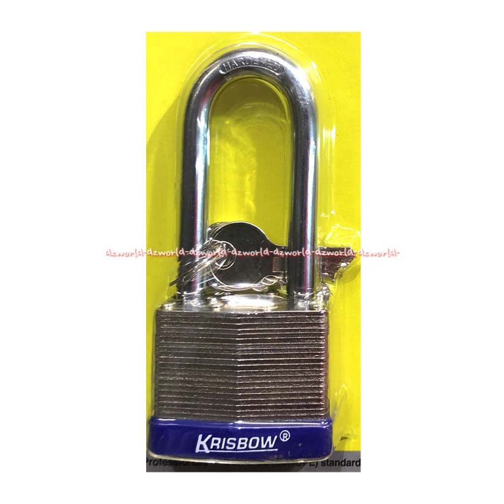 Krisbow Laminated Padlock 50mm Gembok Ukuran Gembok Besi Anti Karat Kris Bow Stainless Steel