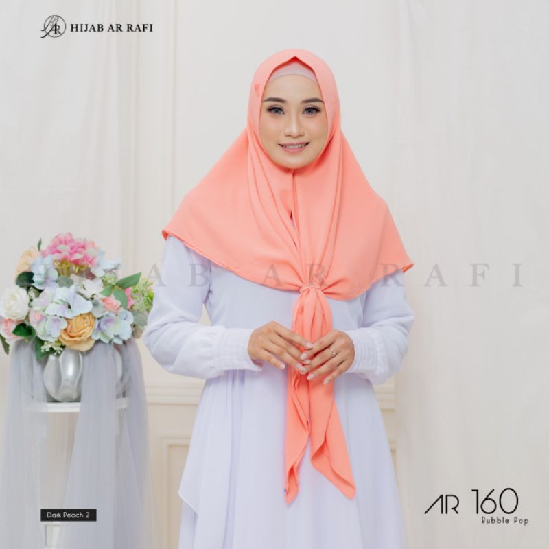 hijab Segitiga instan arrafi jilbab instan bentuk segitiga kerudung Ar 160