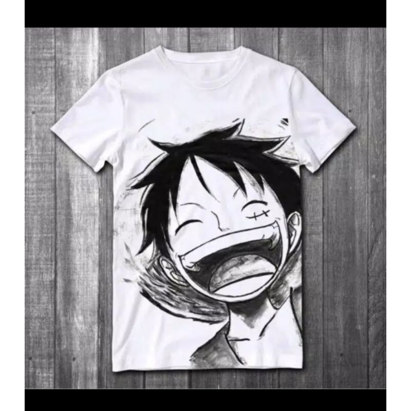 F3 LUFFY ONE PIECE/ KAOS DISTRO PRIA-WANITA