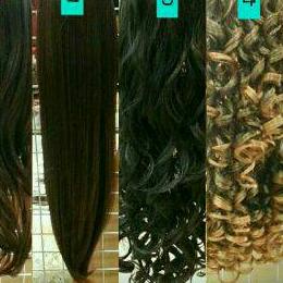 ❉ hair clip half wig ◌
