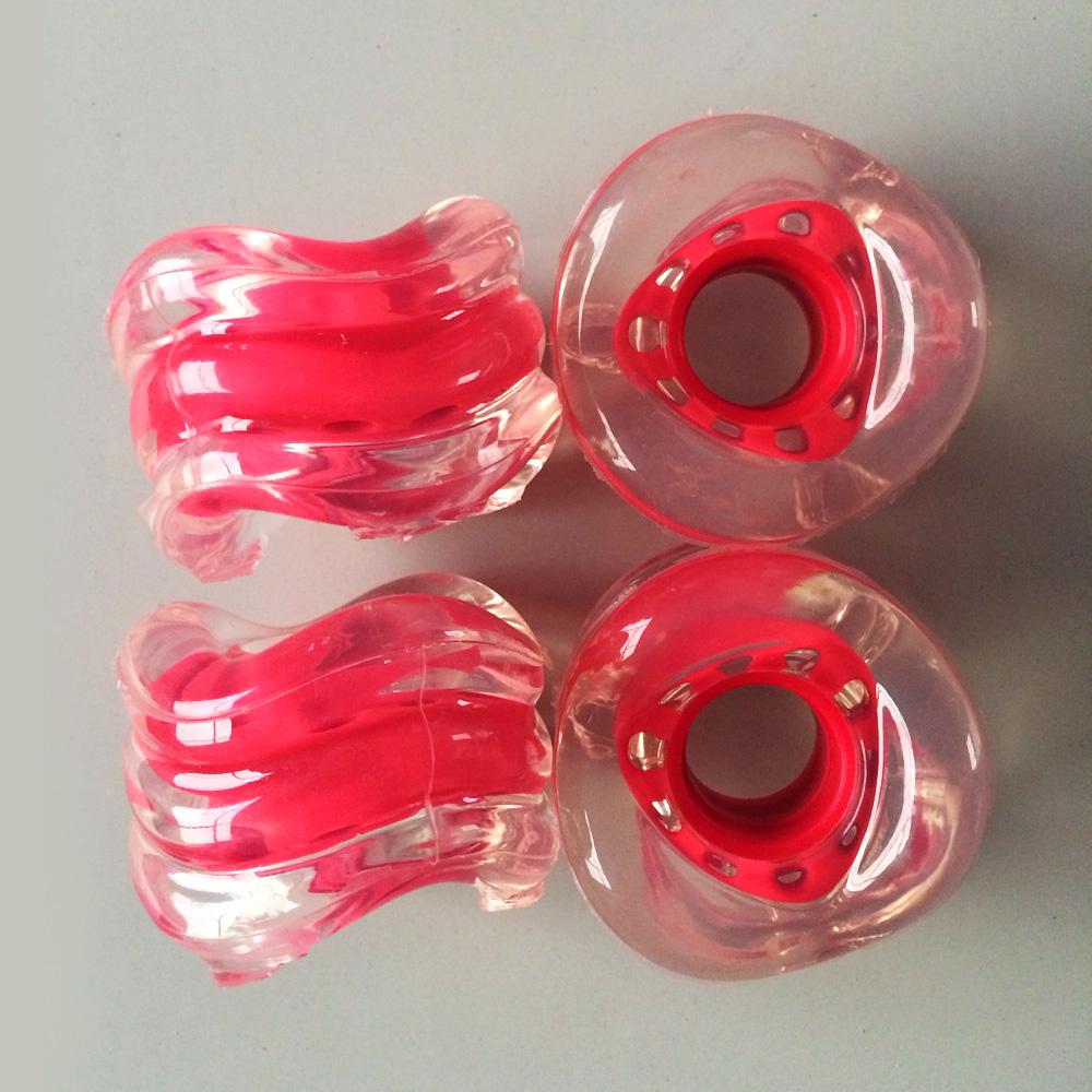 Roda skateboard Ukuran 60x45mm Bahan Kayu Transparan