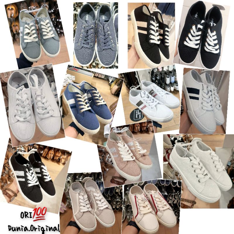 sepatu tali rubi lisa plimsole / sepatu wanita murah diskon