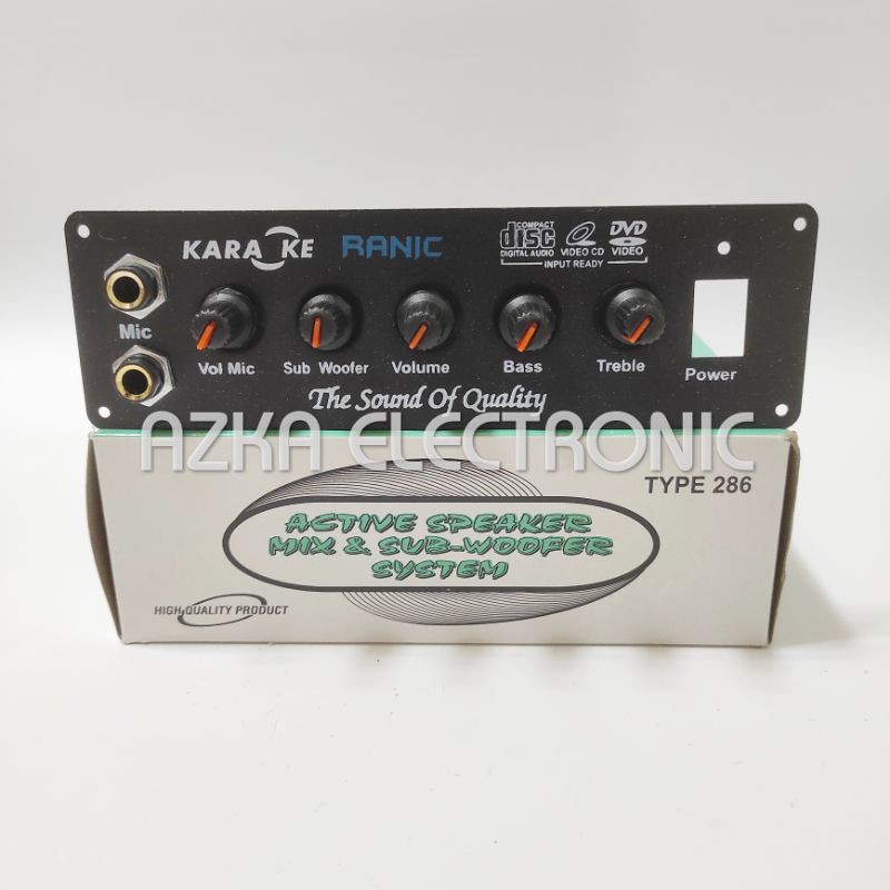 Kit Power Amplifier Speaker Aktif Stereo Karaoke 250 Watt