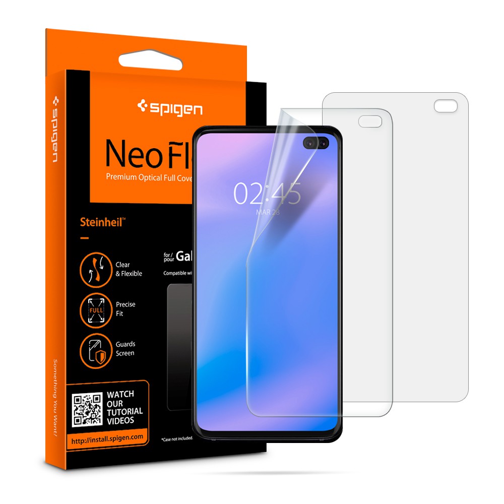 SPIGEN Pelindung Layar Samsung S10+ 2Pack [Original