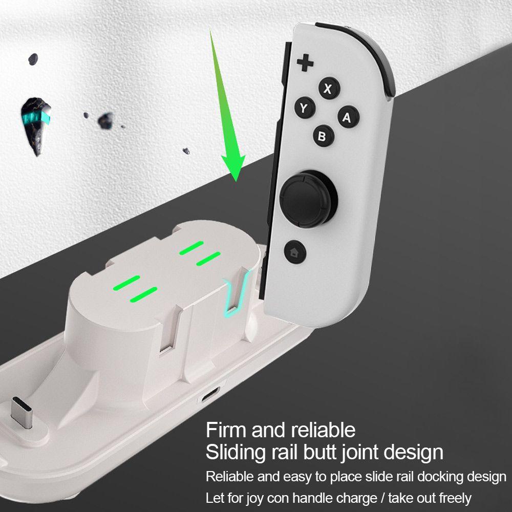 TOP Untuk Nintendo Switch 6in1 Game Controller Charging Type C Jack Charging Dock