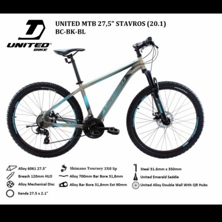 Sepeda MTB 27.5" United Stavros