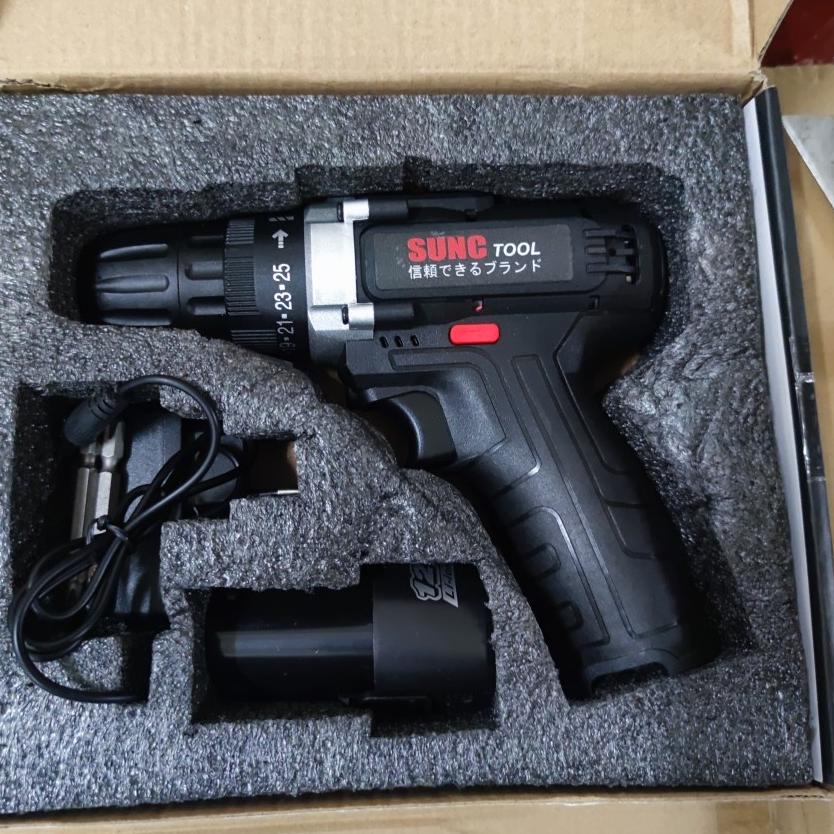 Buruan Miliki Mesin Bor Baterai 12v Cordless Sunc Tools 12s + 1 Baterai | JLD 12S