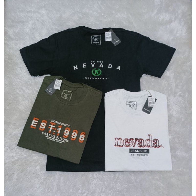 PROMO KAOS NEVADA 3PCS 100RB/KAOS DEWASA/KAOS DISTRO/KAOS NEVADA ORIGINAL/KAOS NEVADA WANITA/KAOS UNISEX/KAOS PRIA/KAOS 3PCS 100.000/KAOS PRIA KEREN