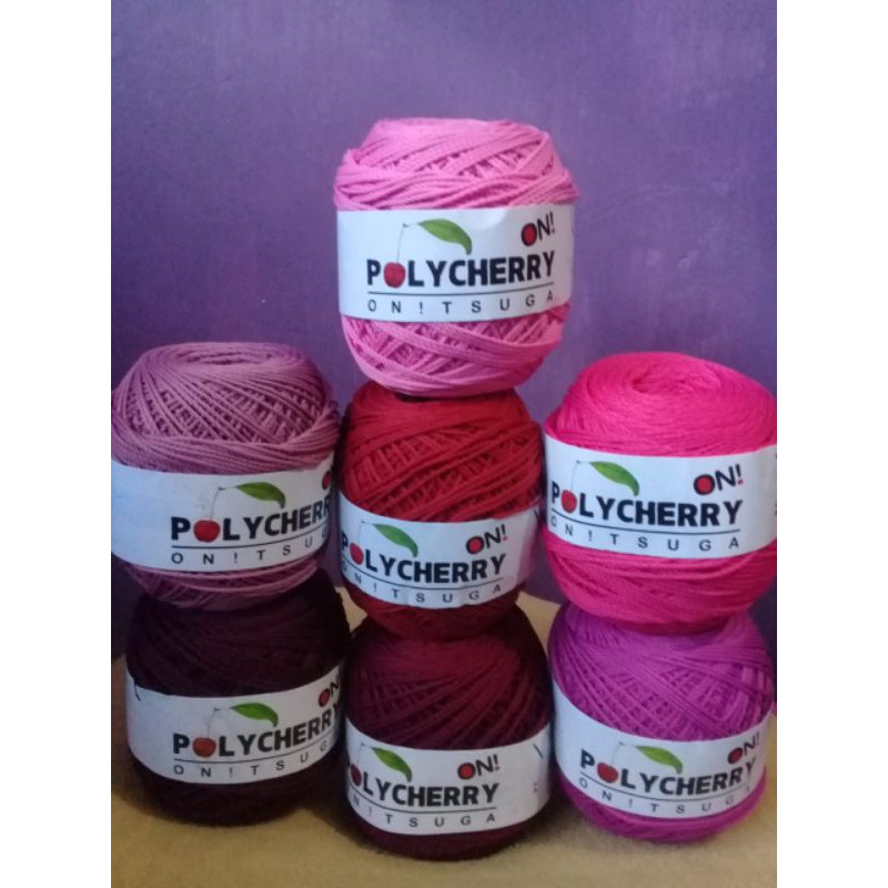 Benang rajut polycherry