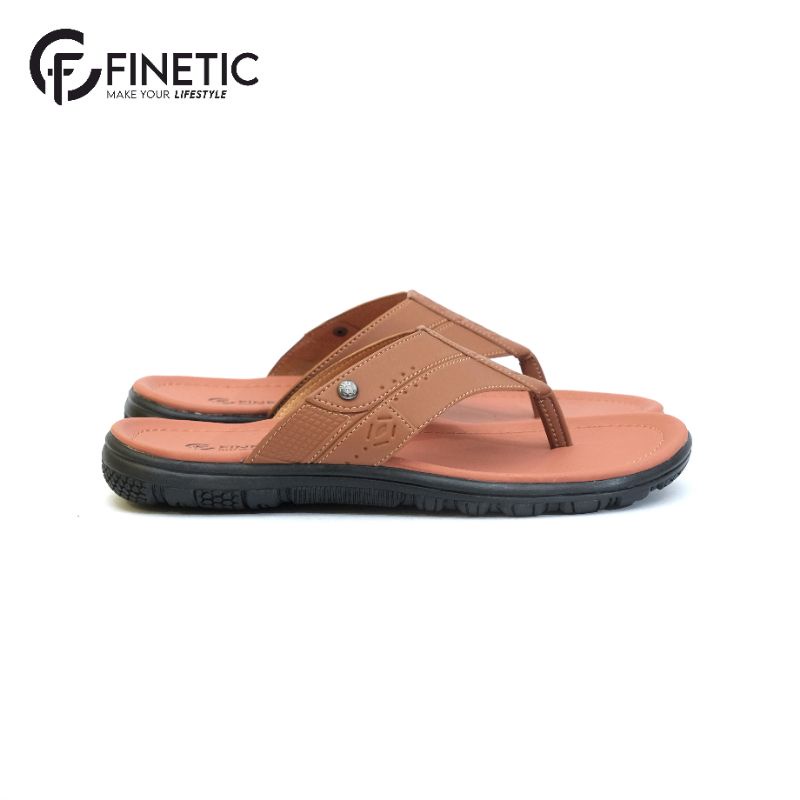 Beli 1 GRATIS 1 Sandal Kulit Pria Terlaris Finetic Original Ukuran 39 Sampai 43