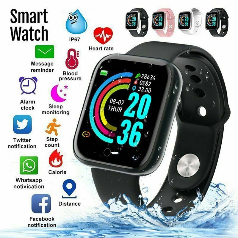 Jam Tangan Pintar Y68 - Smart Watch D20 - Jam Tangan Couple Anti Air IP68