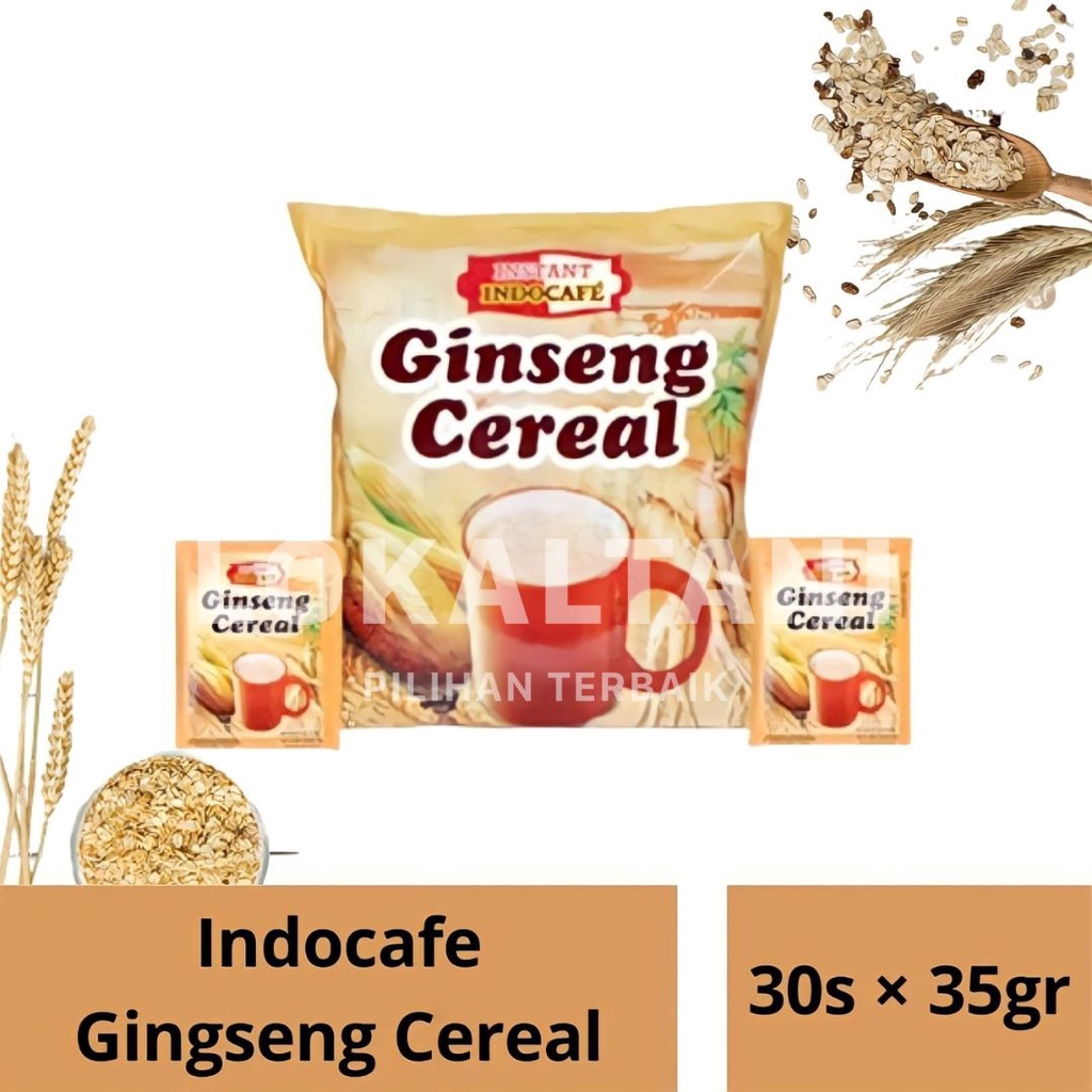 

INDOCAFE INSTANT GINSENG CEREAL MINUMAN SERBUK SEREAL BAG 30X35GR