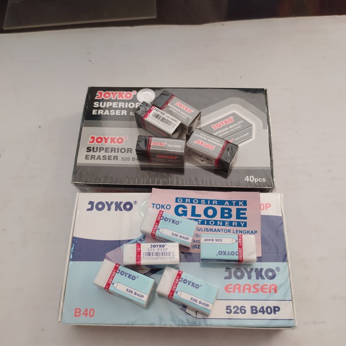 

Produk Unggulan Penghapus Joyko B 40P ( Penghapus Joyko Kecil Isi 40 Pcs)Ada Hitam/Pth Limited