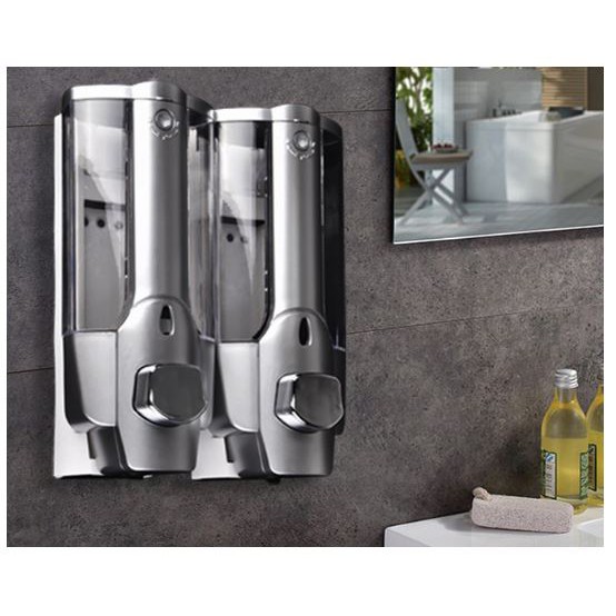 SILVER  TOUCH SOAP SHAMPO DISPENSER sabun silver